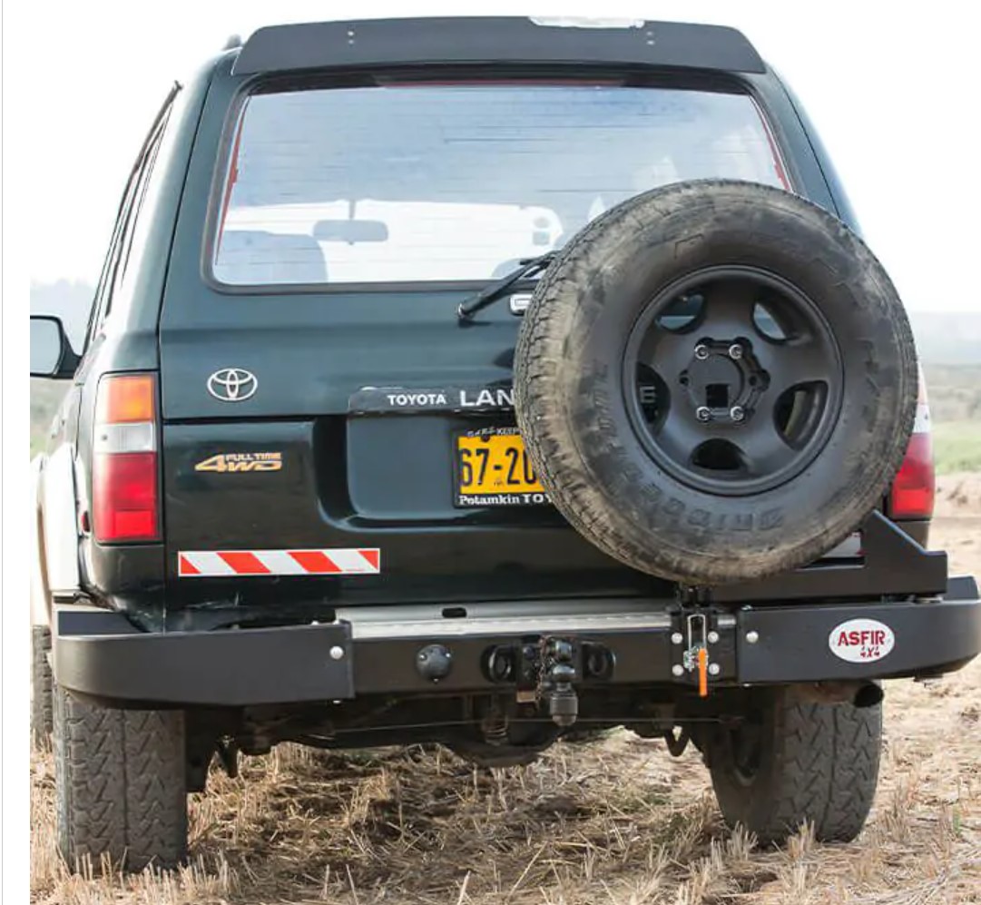 Toyota Land Cruiser 80 Spare Tire Carrier | for Asfir Rear Bumper Toyota Land Cruiser 80 Spare Tire Carrier | for Asfir Rear Bumper
