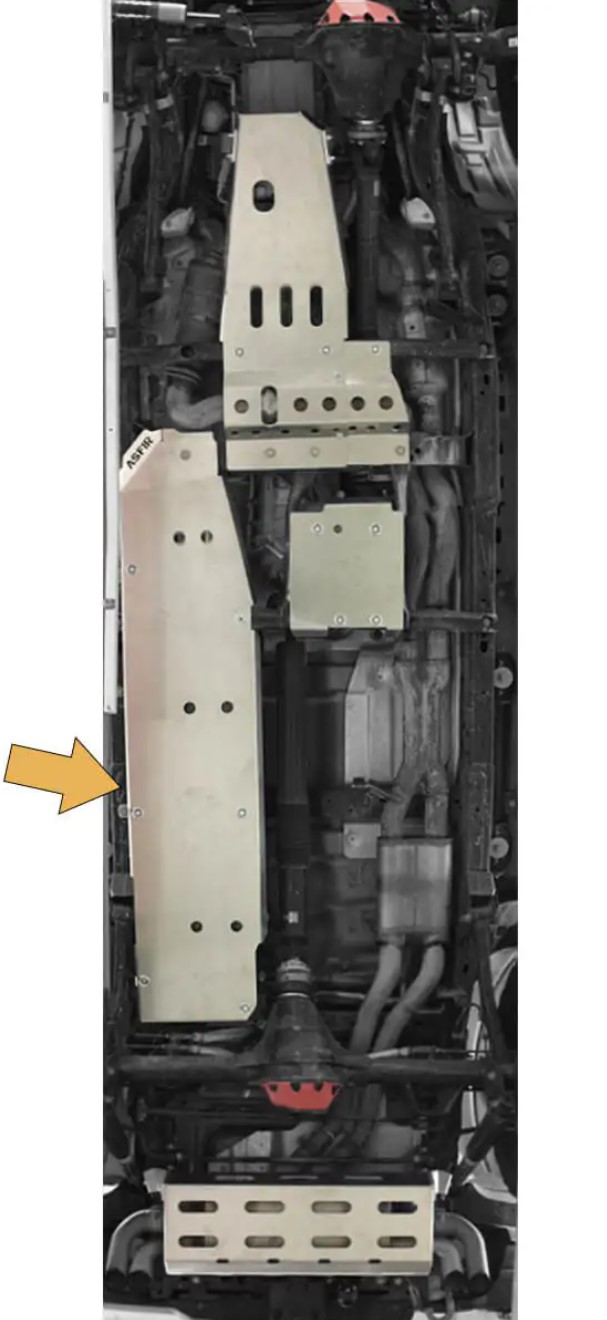 Jeep Wrangler JL Fuel Tank Skid Plate | LWB Jeep Wrangler JL Fuel Tank Skid Plate | LWB