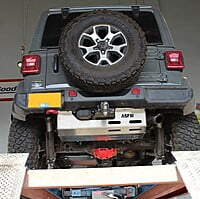 Jeep Wrangler JL Eco-Diesel Urea Tank \ Exhaust Skid Plate | LWB | with Plastic Rear Bumper Jeep Wrangler JL Eco-Diesel Urea Tank \ Exhaust Skid Plate | LWB | with Plastic Rear Bumper