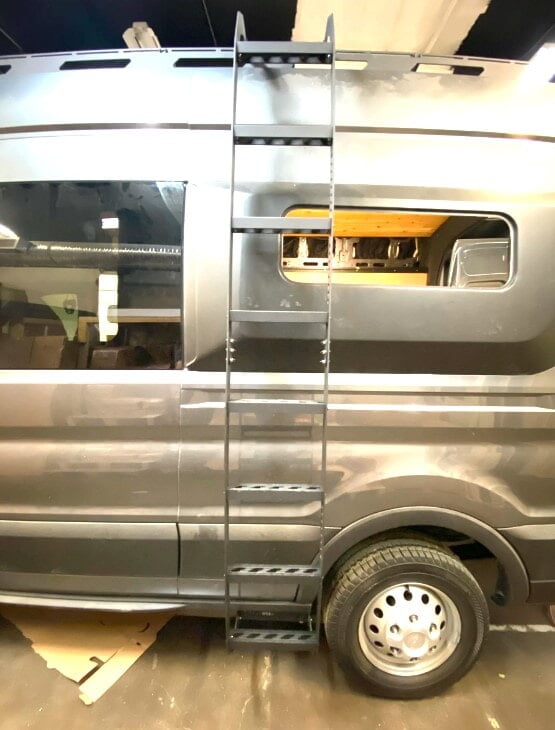 Ford Transit High-Roof Side Ladder Ford Transit High-Roof Side Ladder